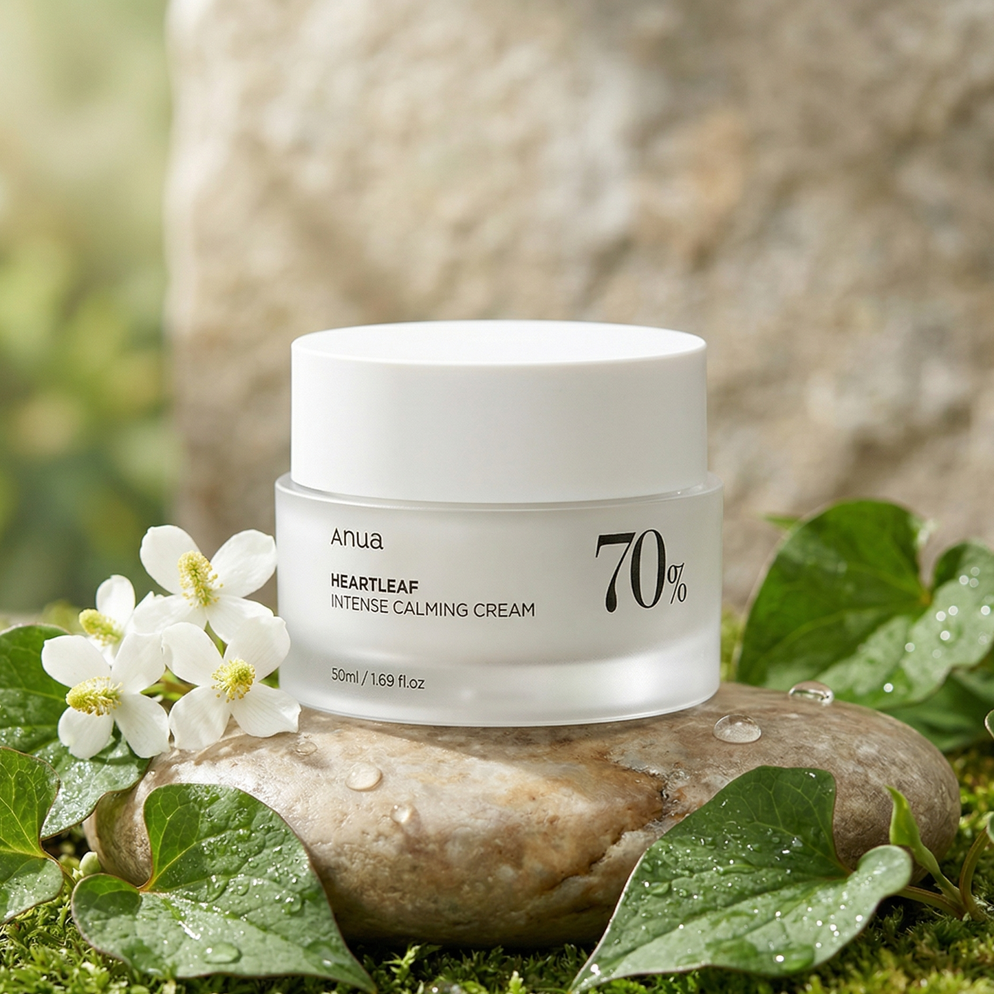 ANUA HEARTLEAF 70 CRÈME APAISANTE ET HYDRATANTE INTENSE (50ml)
